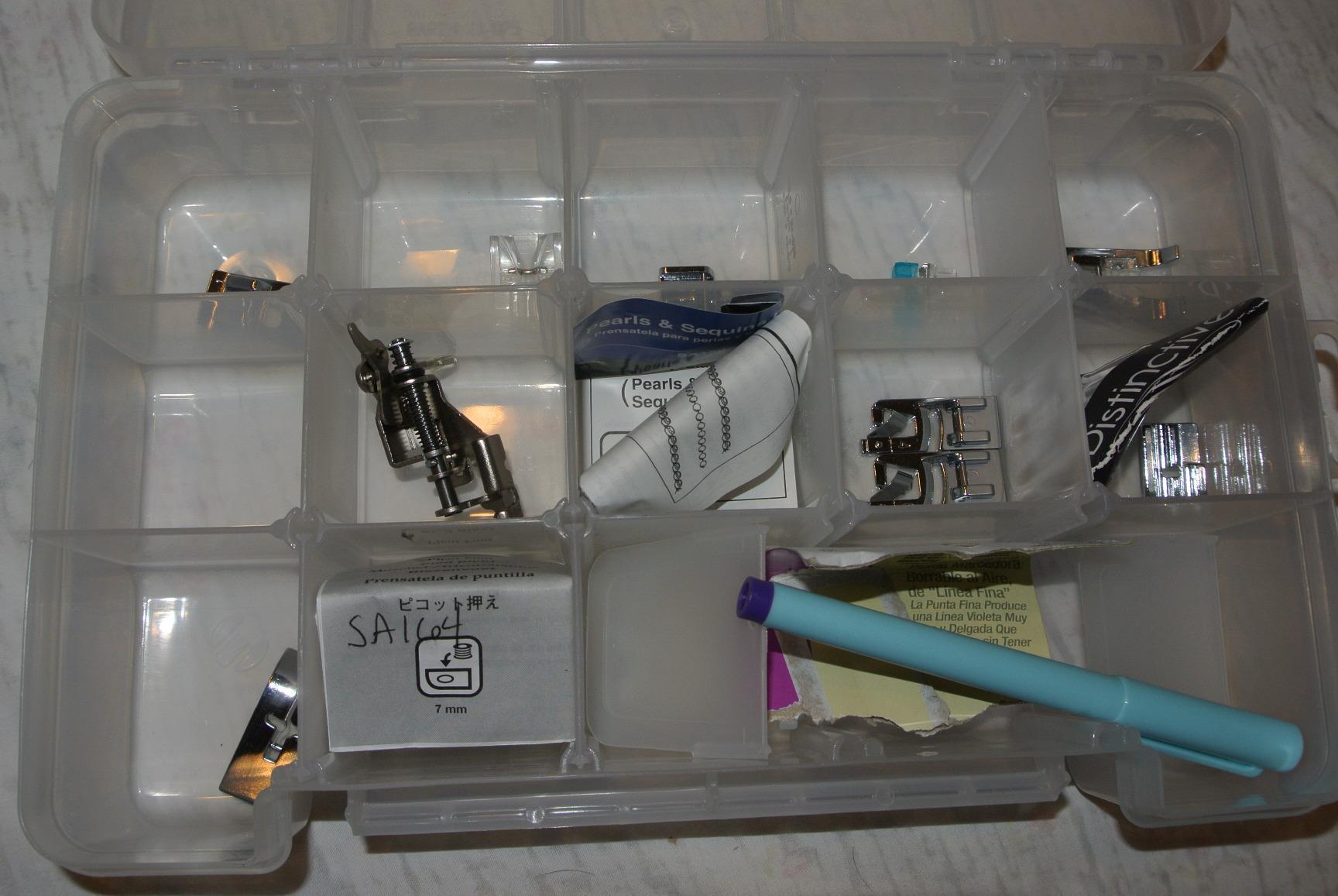 Akro-Mils 05905 Plastic Portable Parts Storage Case for Hardware and Crafts with Hinged Lid and 5 Adjustable Dividers, Large, Clear customer photo 1