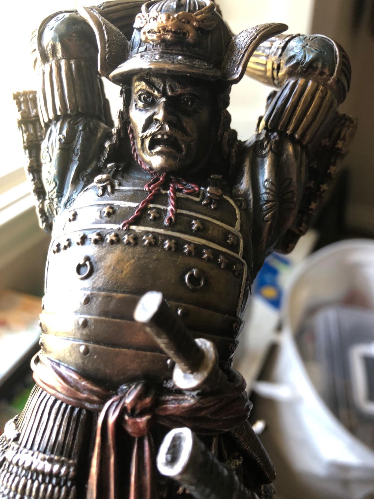 Top Collection Japanese Bushido Samurai Warrior Statue - Premium Cold Cast Bronze 9-Inch Collectible Figurine customer photo 2