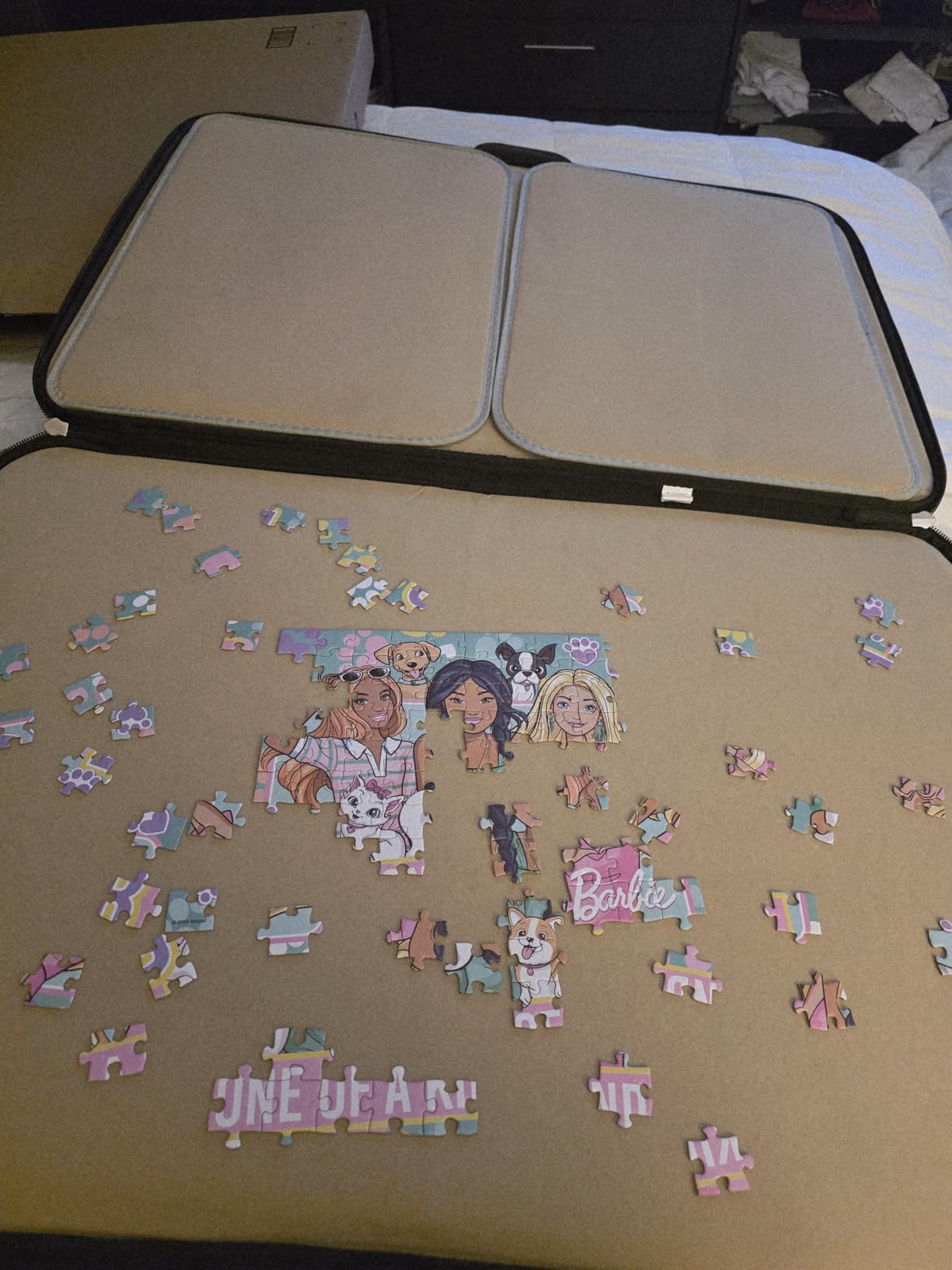 Jumbo, Puzzle Mates, Portapuzzle Deluxe - Standard 1,000 Piece Jigsaw Storage Board Case, 500-1000 Piece Puzzle Storage customer photo 2