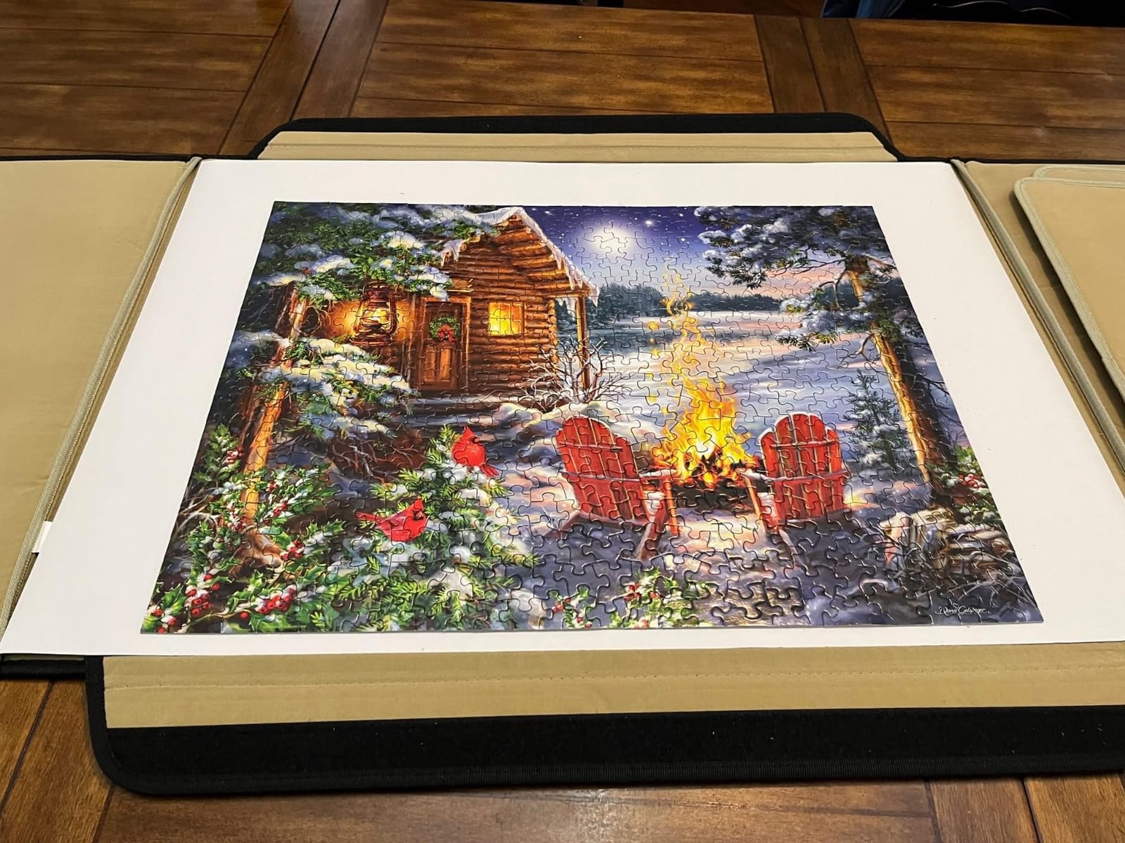 Jumbo, Puzzle Mates, Portapuzzle - Standard 1,000 Piece, Jigsaw Puzzle Accessories, Puzzle Storage Board Case customer photo 2