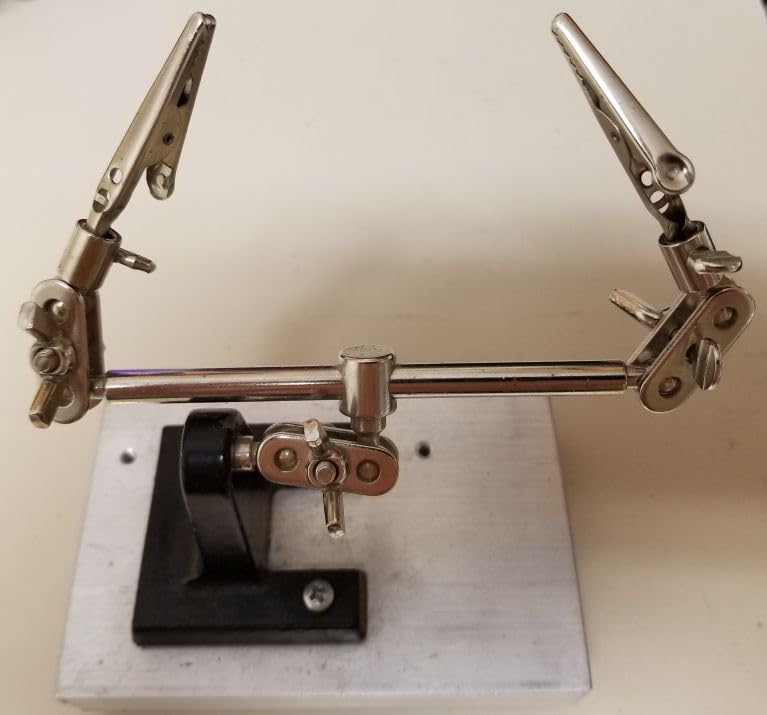 NEIKO 01902 Adjustable Helping Hand with Magnifying Glass, Third Hand Solder Aid, Soldering Wire Station Stand with Dual Alligator Clips and a Heavy Base, Beading & Jewelry Making Tools, Solder Holder customer photo 1
