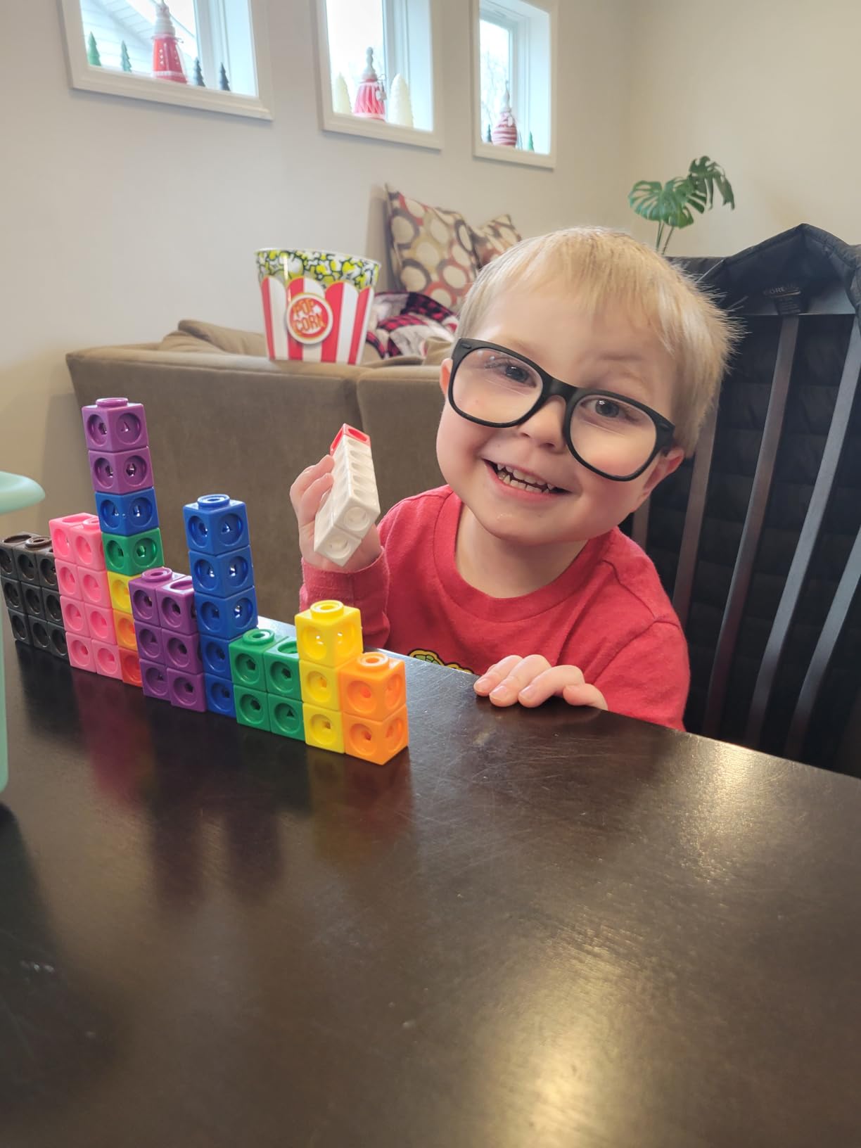 MathLink Cubes - Set of 100 Cubes, Ages 5+ Kindergarten, STEM Activities, Math Manipulatives, Homeschool Supplies, Teacher Supplies customer photo 1