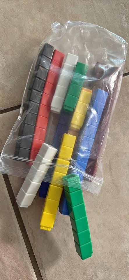 MathLink Cubes - Set of 100 Cubes, Ages 5+ Kindergarten, STEM Activities, Math Manipulatives, Homeschool Supplies, Teacher Supplies customer photo 2