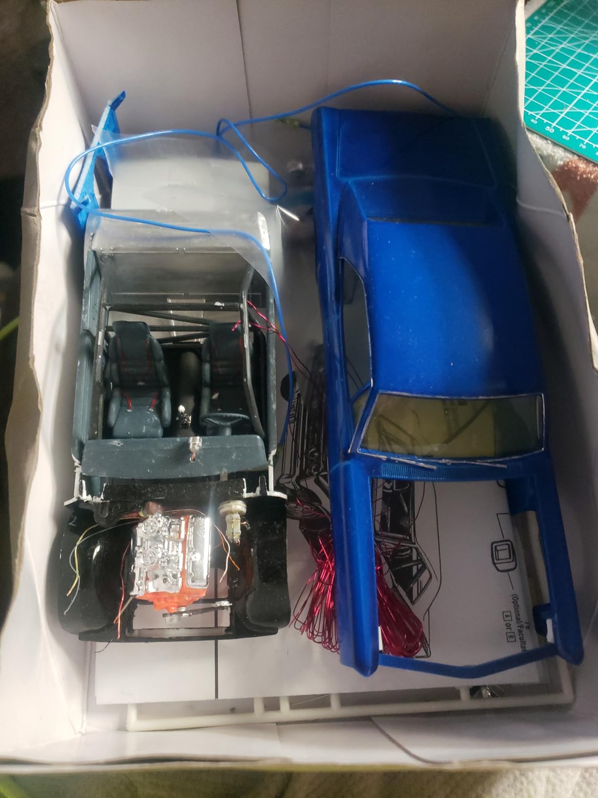 MPC: 1:25 Scale Model Kit - 1967 Pontiac GTO - Blue, 85+ Parts - Skill Level 2, Authentic Vehicle Building Kit, Replica Classic Car, Age 14+ customer photo 2