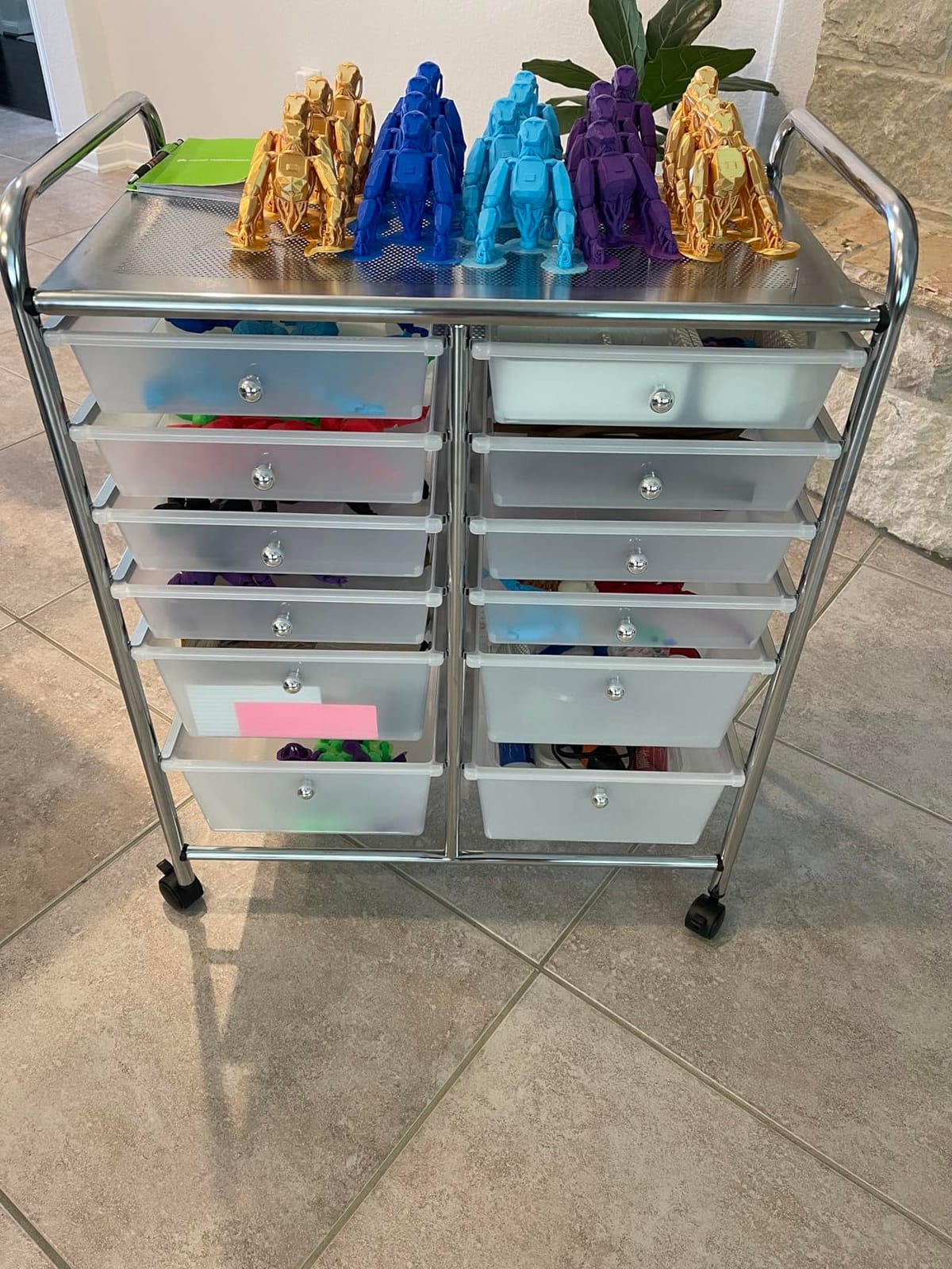 Honey-Can-Do Rolling Storage Cart and Organizer with 12 Plastic Drawers customer photo 1