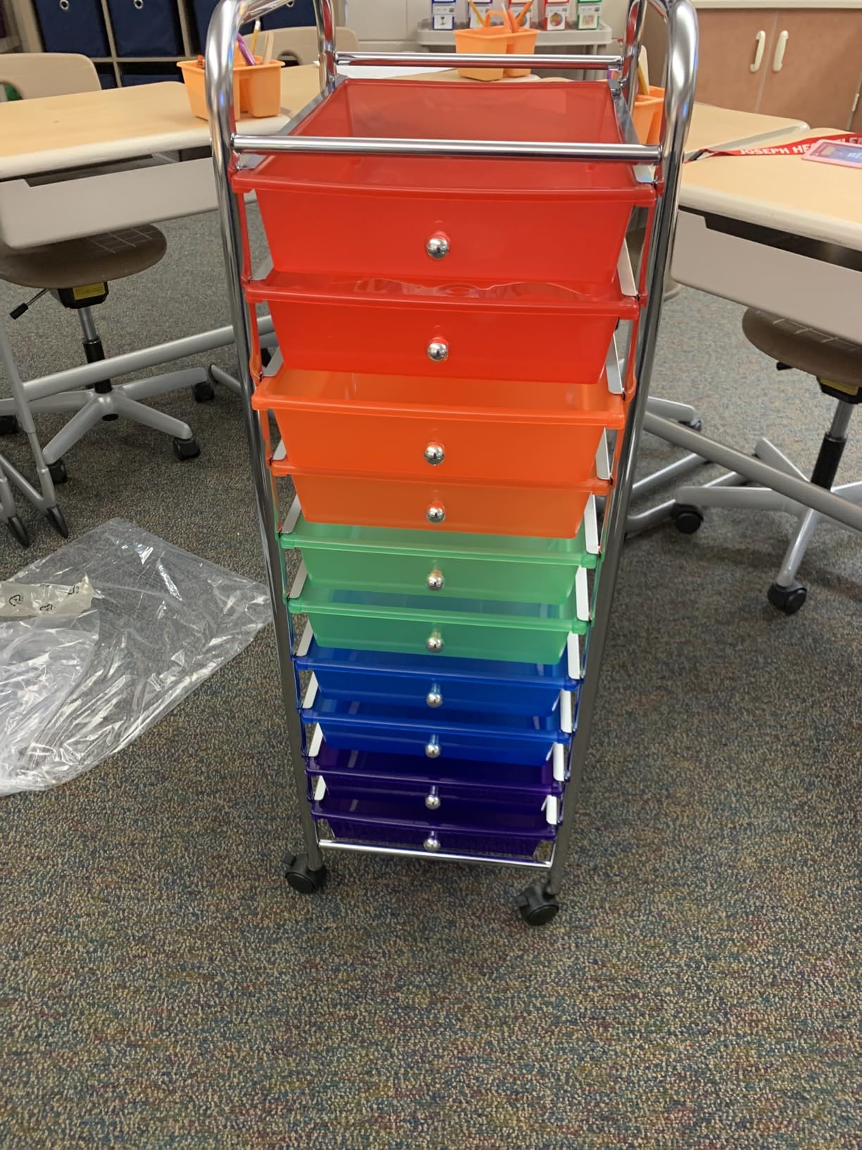 Honey-Can-Do Rolling Storage Cart and Organizer with 12 Plastic Drawers customer photo 2