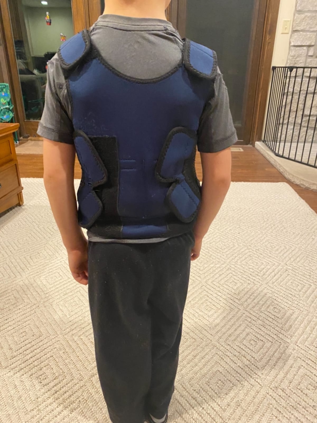 Fun and Function - Blue Weighted Compression Vest for Kids & Adults - Calming Sensory Compression Vest for Kids - Weighted Vest for Sensory Needs - Toddlers, Kids, Teens & Adults Sizing customer photo 2