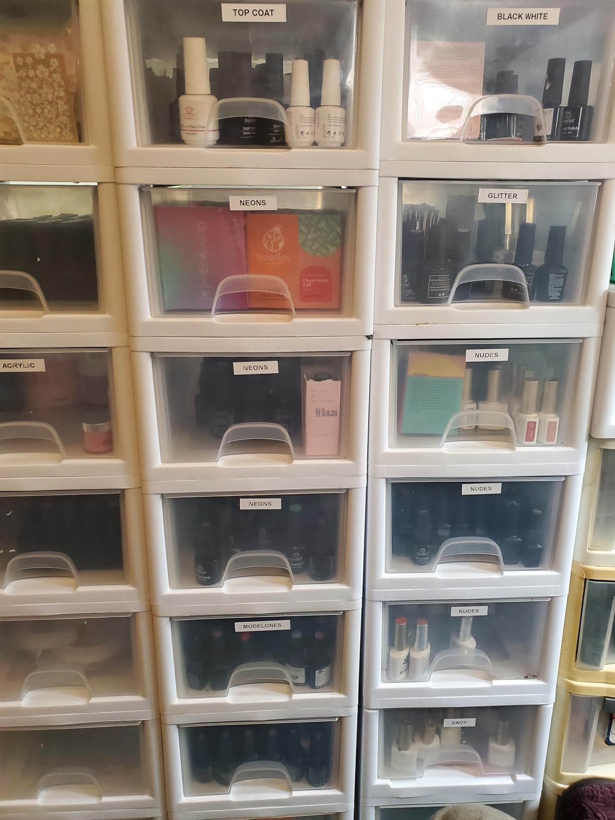 6-Pack 16 Quart Stacking Drawer, Clear Storage Closet Organizer, White Frame - Stackable Modular Plastic Drawers for Clothes, Accessories, Craft Supplies, Shoes or Linens customer photo 1
