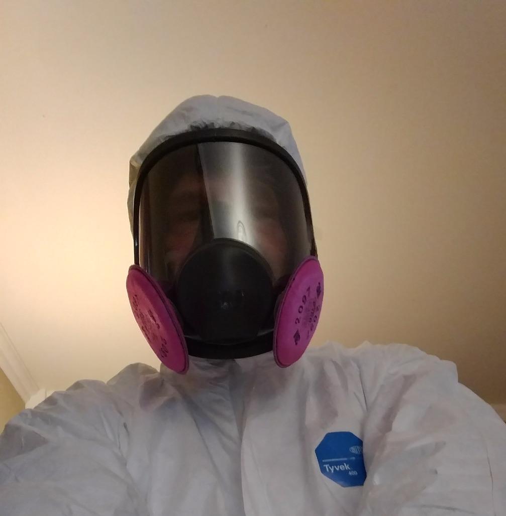 3M Full Facepiece Reusable Respirator 6800, NIOSH, Medium | Large Lens, ANSI High Impact Eye Protection, Silicone Face Seal, Painting customer photo 2
