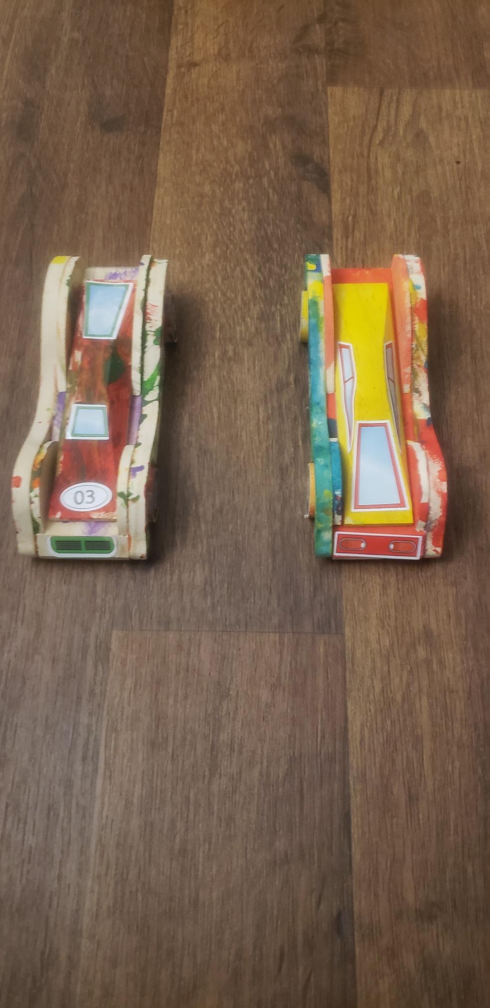 Made By Me Build & Paint Your Own Wooden Toys, DIY Wood Craft Kit, Easy to Assemble, 3 Cars customer photo 1