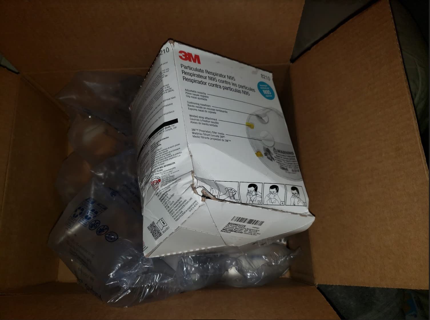 3M Particulate Disposable Respirator 8210, N95, Pack of 20, NIOSH APPROVED customer photo 2