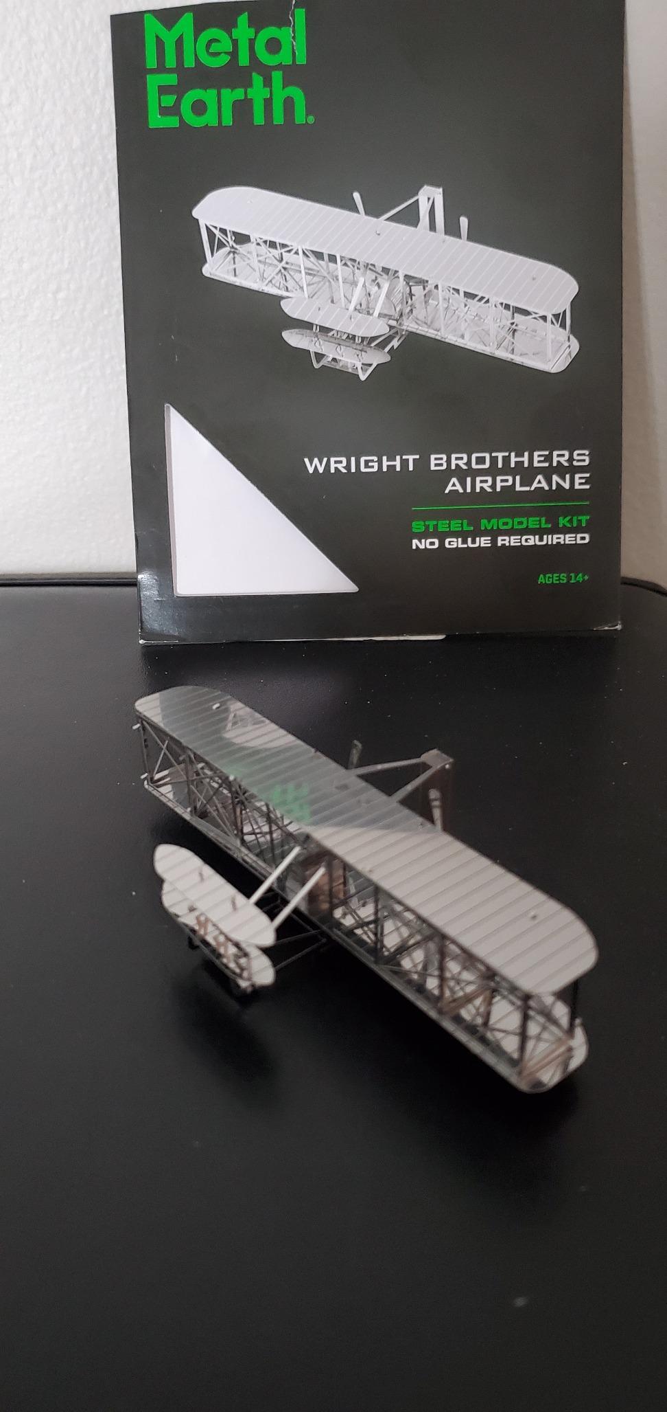 Metal Earth Wright Brothers Airplane 3D Metal Model Kit Fascinations customer photo 2