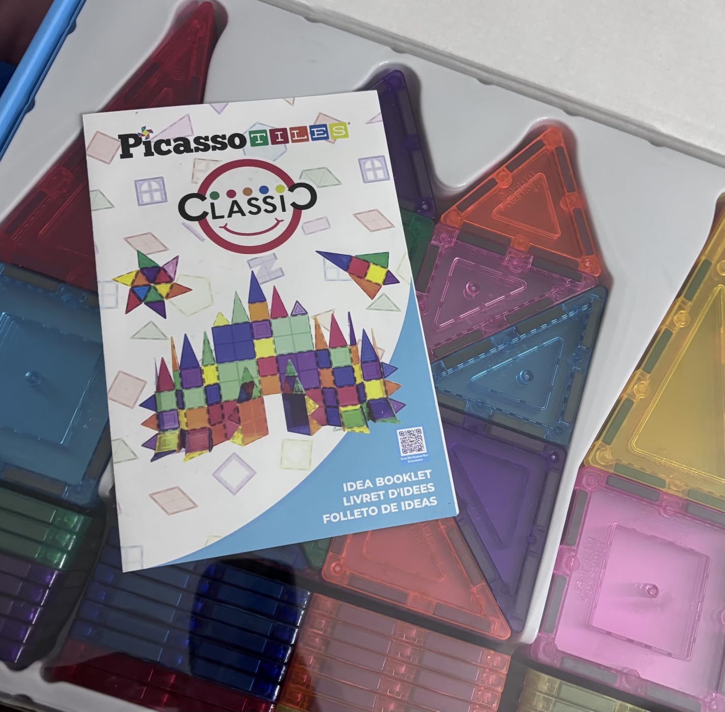 PicassoTiles 100 Piece Set 100pcs Magnet Building Tiles Clear Magnetic 3D Blocks Construction Playboards, Creativity Beyond Imagination, Inspirational, Recreational, Educational Conventional customer photo 2