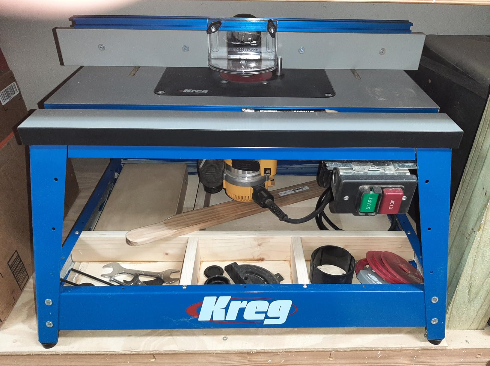Kreg Bench Top Router Table, Woodworking Router Table, PRS2100, Bench Top | Portable Full-Size Router Table, Clamps to Any Workbench, Large Fence with T-Slots, Integrated Dust Collection Port customer photo 2