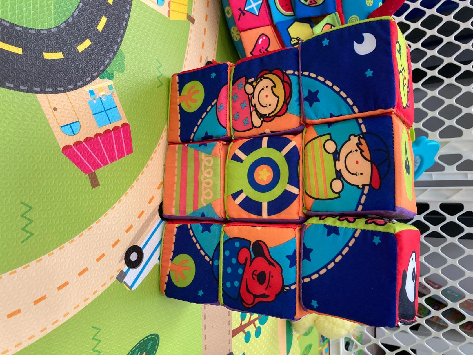 Melissa & Doug K's Kids Match and Build Soft Blocks Set customer photo 1