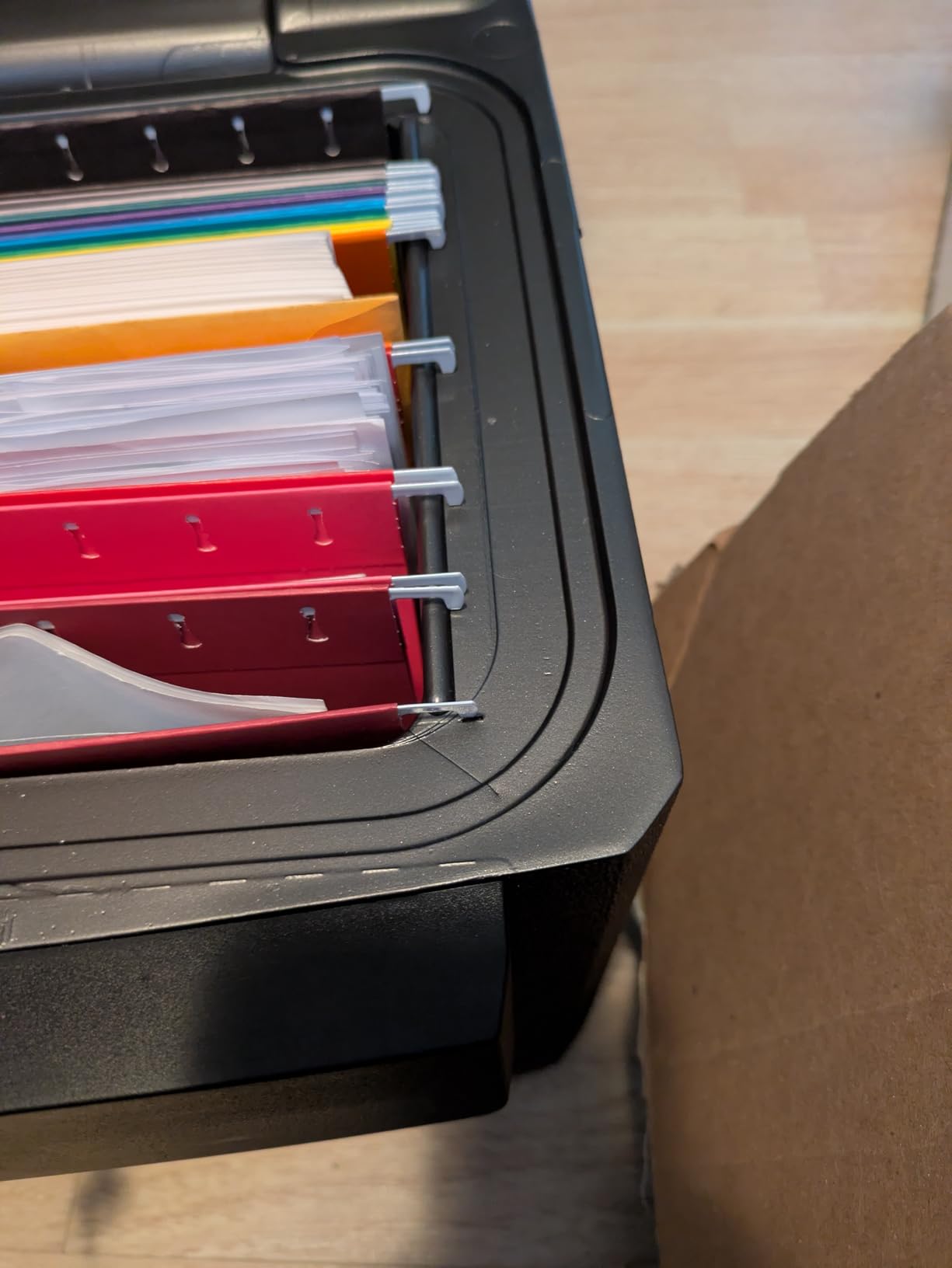 SentrySafe Black Fireproof and Waterproof Safe, File Folder and Document Box with Key Lock, HD4100 customer photo 1