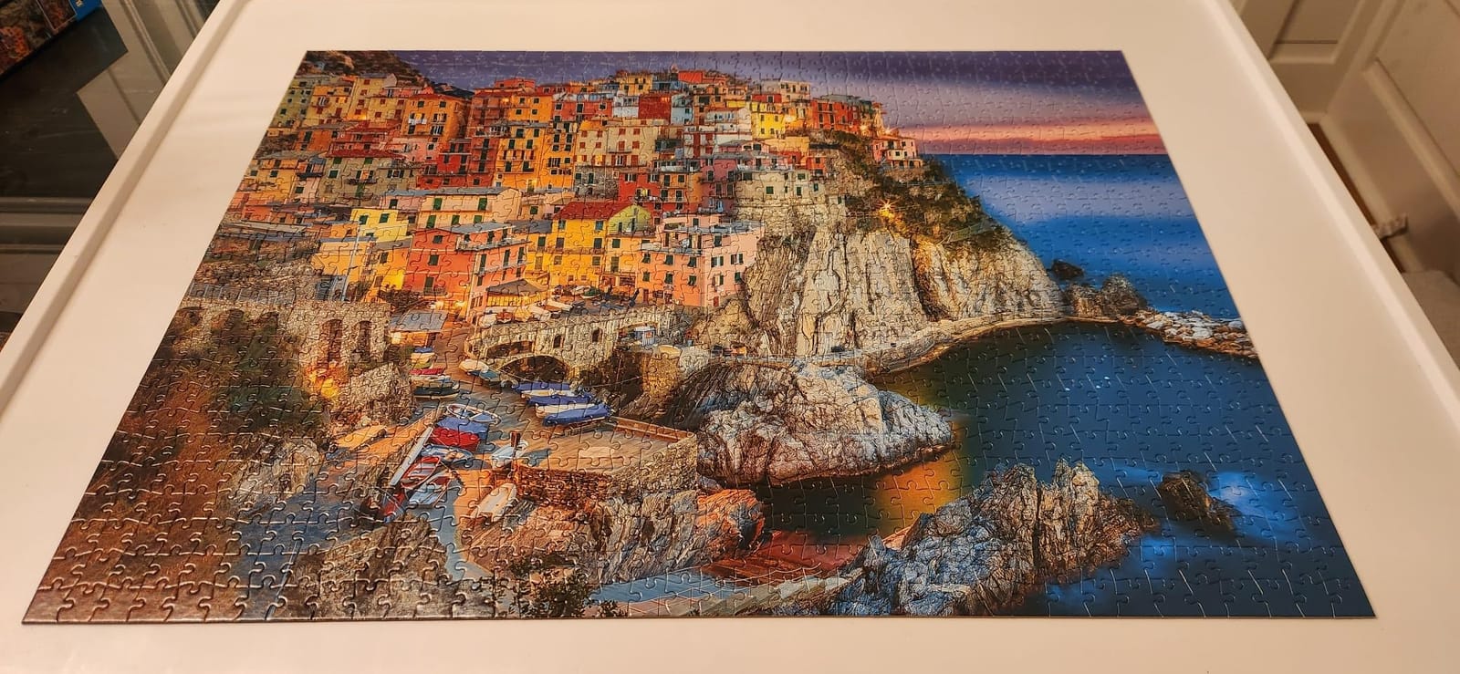 Buffalo Games - Cinque Terre Italy Coastal - 1000 Piece Puzzle for Adults | Art by Peter Stewart, Made in USA, Recycled Board, Finished Size 26.75 x 19.75 in, Includes Poster, Frameable Art, Giftable customer photo 1