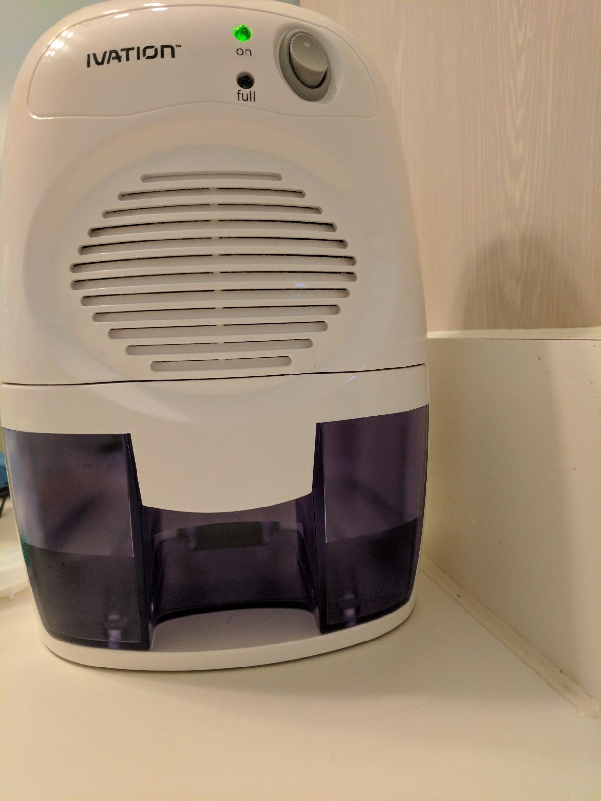 Ivation IVADM10 Powerful Small-Size Thermo-Electric Dehumidifier - for Smaller Room, Cupboard, Basement, Attic, Stored Boat, RV, Antique Car, White customer photo 1