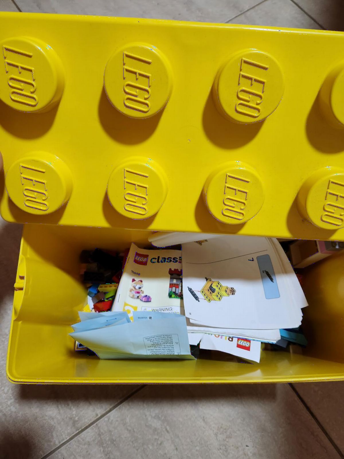 LEGO Classic Large Creative Brick Box 10698 Building Set, Toy Storage Solution for Home or Classrooms, Interactive Building Toy for Kids, Boys, and Girls customer photo 2
