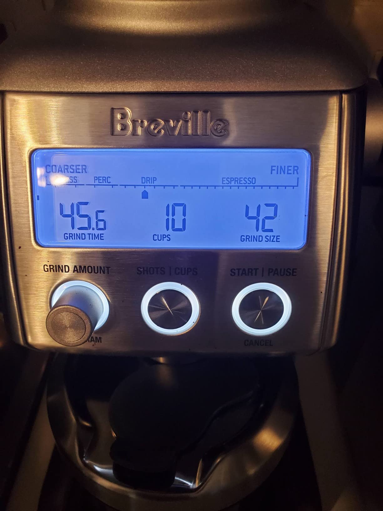 Breville BCG820BSS Smart Grinder Pro, Brushed Stainless Steel | Grind coffee and espresso beans precisely with programmable conical burr grinder including 60 settings for any brew method customer photo 2