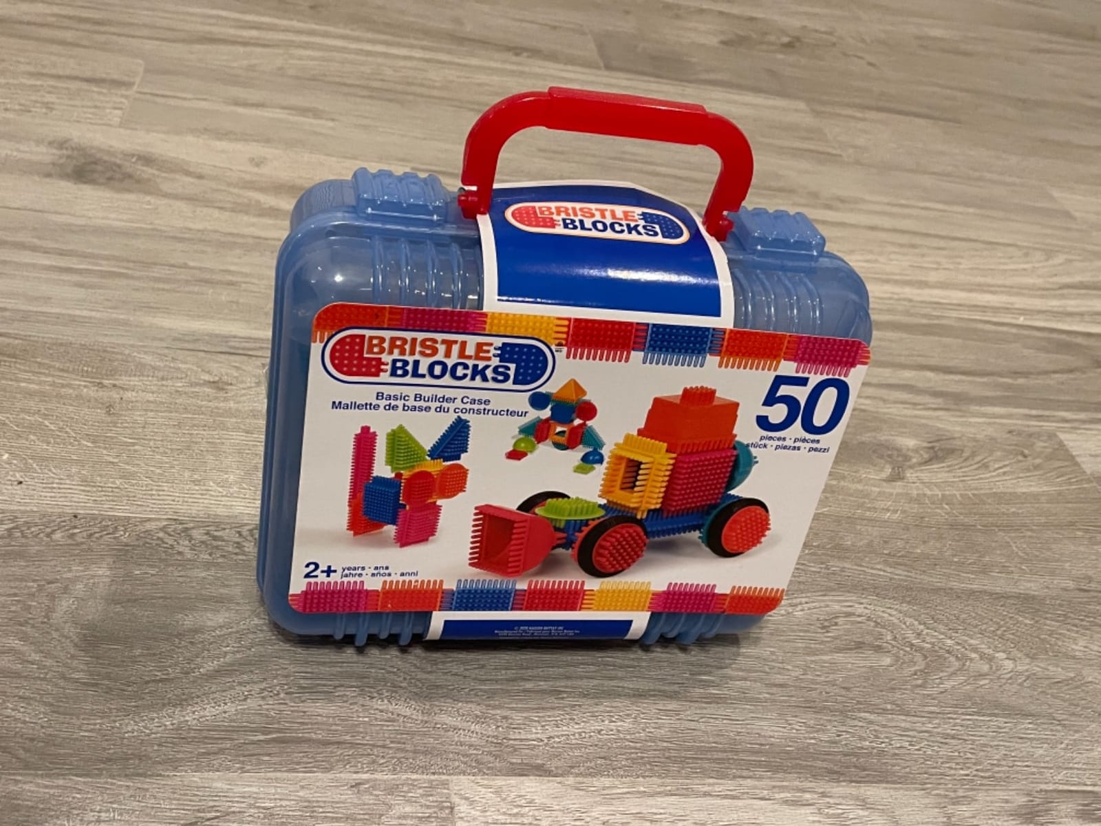 Battat Bristle Blocks Safari Adventure Carrying Case, 85-Piece Set, Playset | Interlocking building blocks with toy characters, a little dog, and reusable carry case for storage and travel, 2+ Years customer photo 2