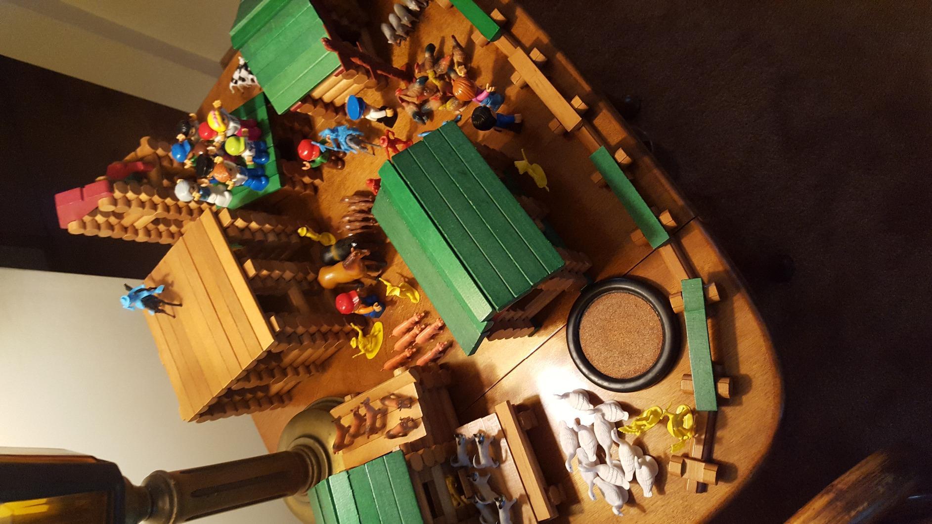 Lincoln Logs Collector's Edition Village Set - 327 Real Wood Pieces, Ages 3+, Retro Building Toy for Boys/Girls, Creative Construction Game customer photo 2