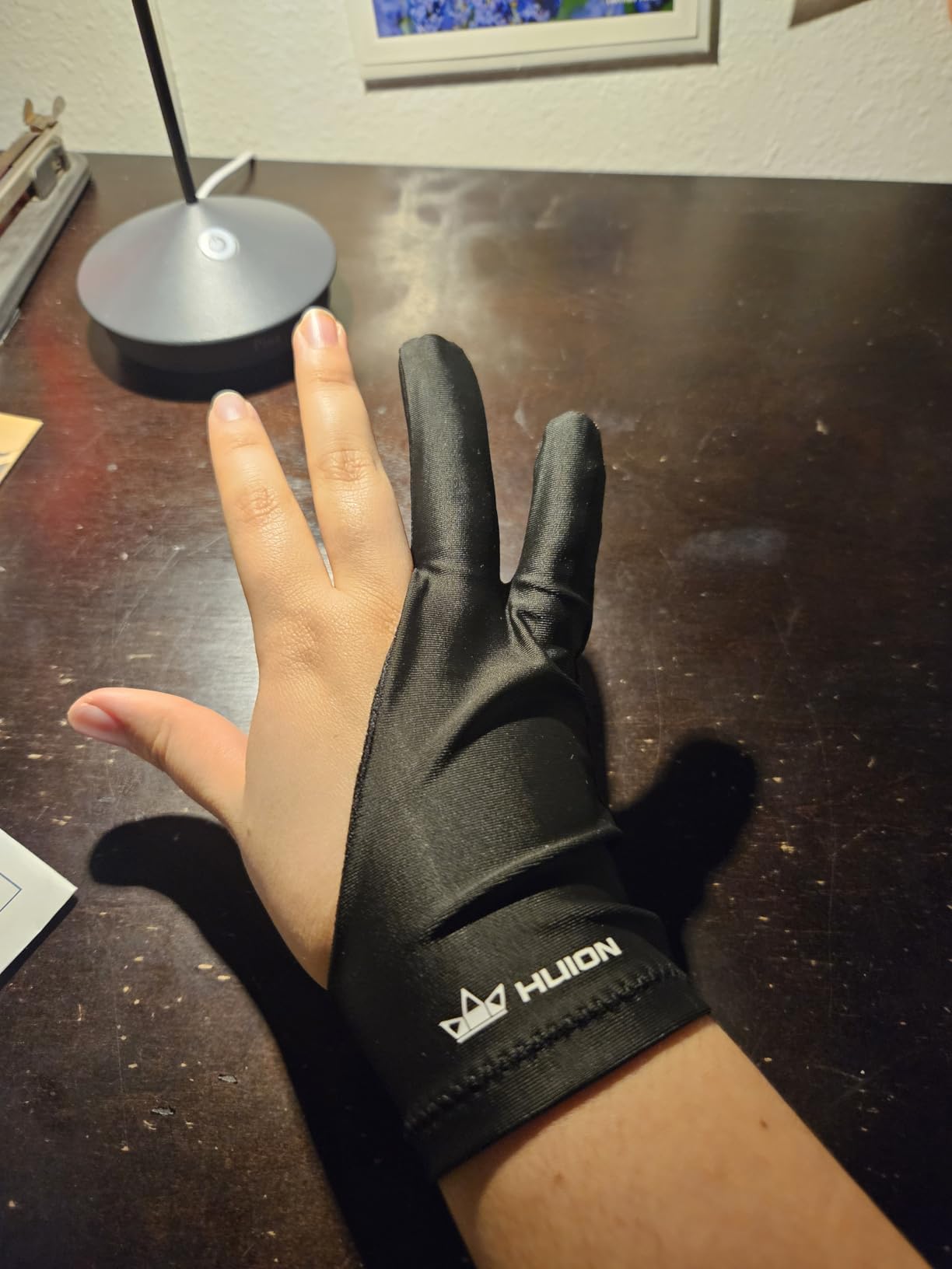 HUION Artist Drawing Glove, One Size, Left or Right Hand customer photo 2