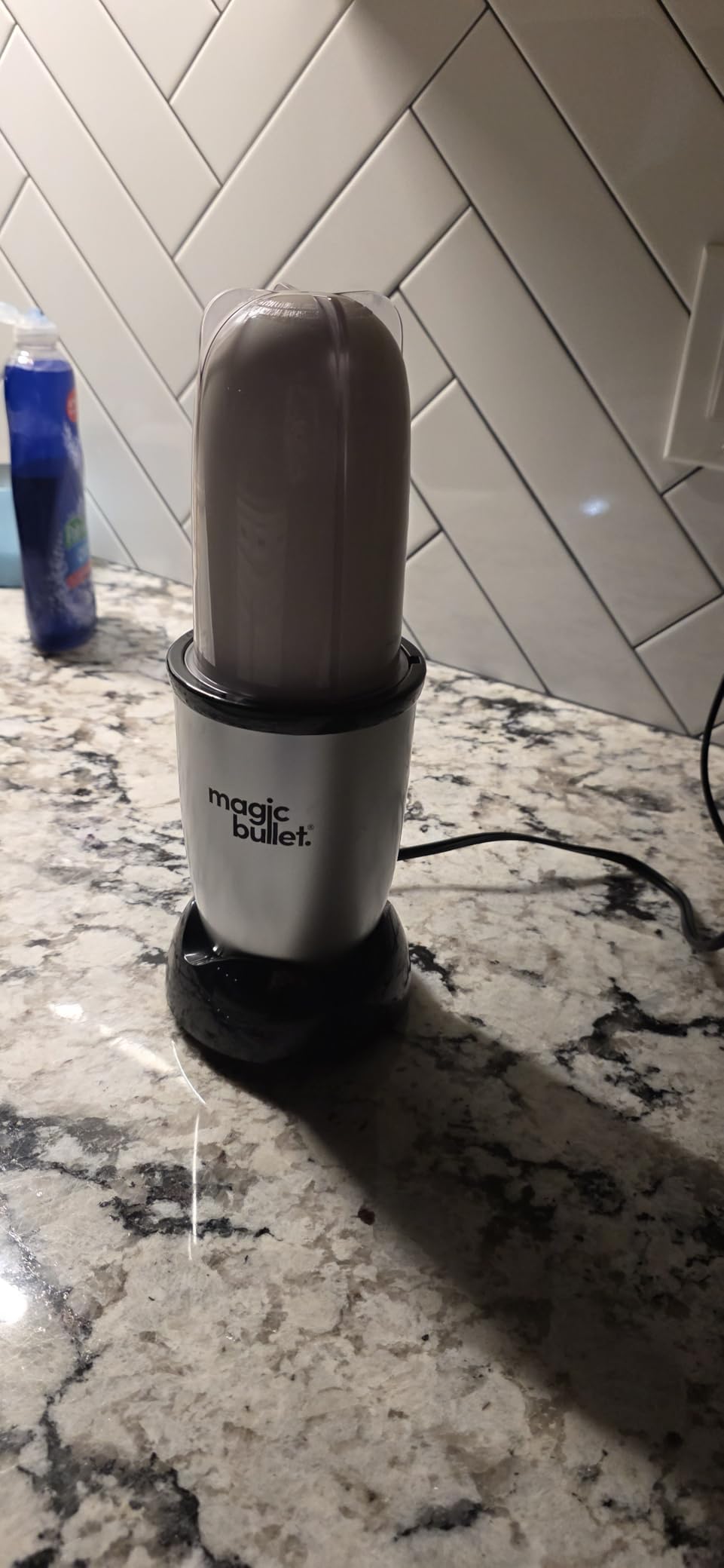 magic bullet Personal Blender for Shakes, Smoothies, Food Prep, and Frozen Blending, 22 Ounces, 250 Watt, Silver, MBR-1101 customer photo 2