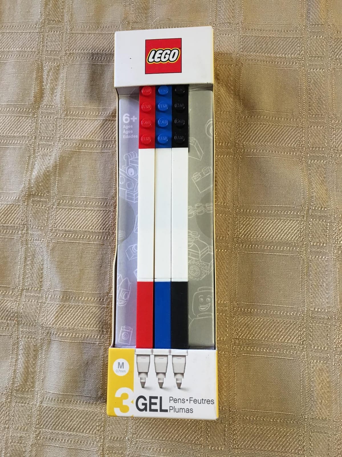 LEGO Stationery Gel Pen 3 Pack (51513) - Refillable Red, Blue, Black customer photo 2