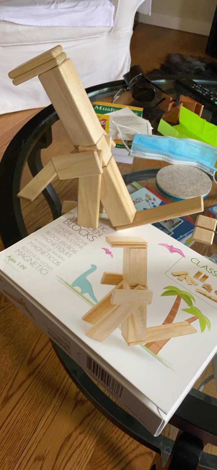 14 Piece Tegu Magnetic Wooden Block Set, Blues customer photo 2