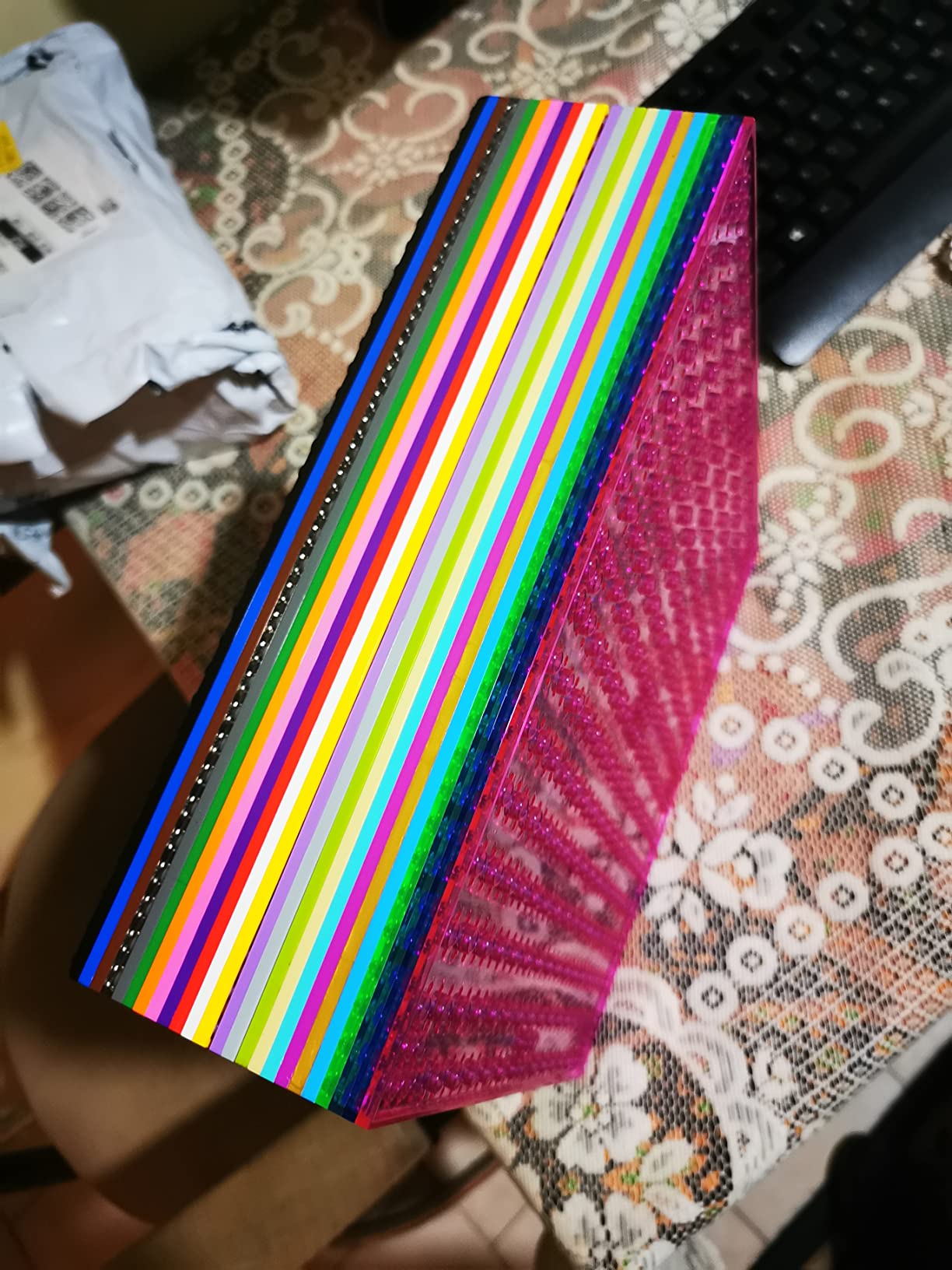 Strictly Briks Stackable Baseplates - 24 Pack Rainbow (32x32) customer photo 2