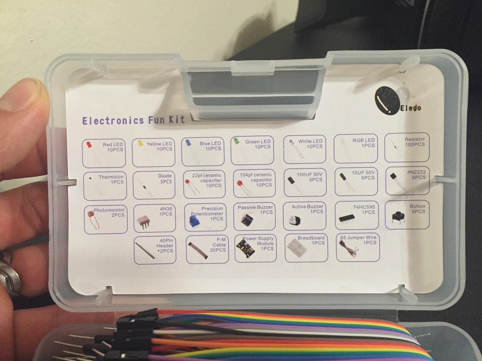 ELEGOO Electronic Fun Kit Bundle with Breadboard, 235 Items for Arduino | Basic Starter Kit for Beginners customer photo 1