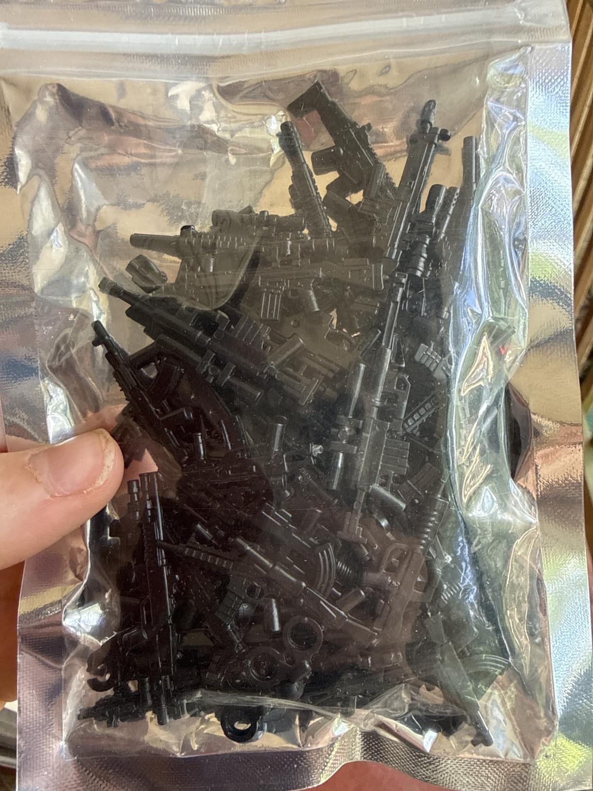 Brick Loot Weapons Pack for Boys Building Block Accessories Compatible with Minifigures Includes Tactical Gear Armor Equipment Custom Accessories Action Figures Creative Building Play Ages 6+ (80pcs) customer photo 2