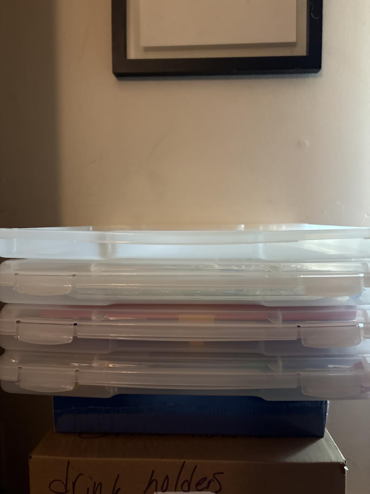 IRIS USA Board Game Storage |Made in USA| Slim Craft Case (10-Pack) - Clear | Fits 8.5
