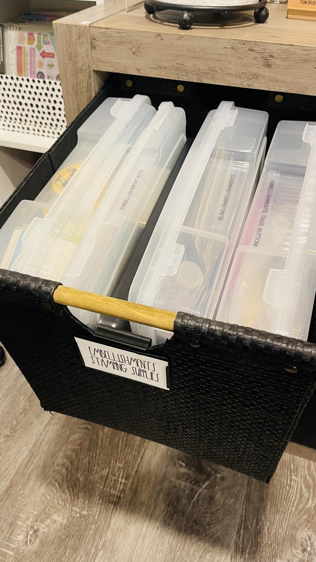 IRIS USA Board Game Storage |Made in USA| Thick Craft Case (6-Pack) - Clear | Fits 8.5