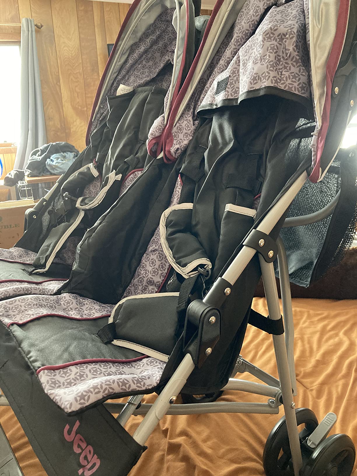 Jeep Scout Double Stroller, Charcoal Galaxy customer photo 2