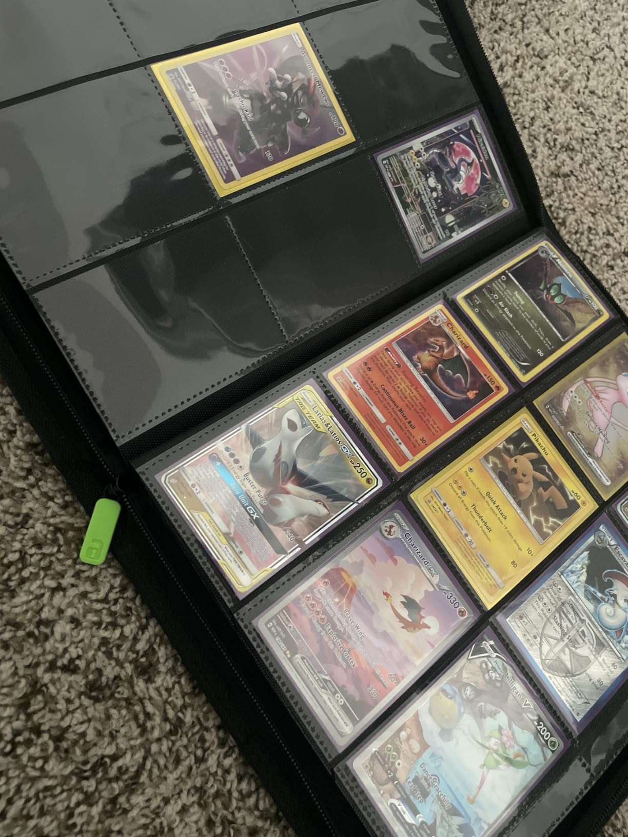 Vault X 9 Pocket Zip Trading Card Binder 360 Cards Exo-Tec (Black) | Padded, Water-Resistant Cover for Standard TCG/Sports Cards customer photo 1