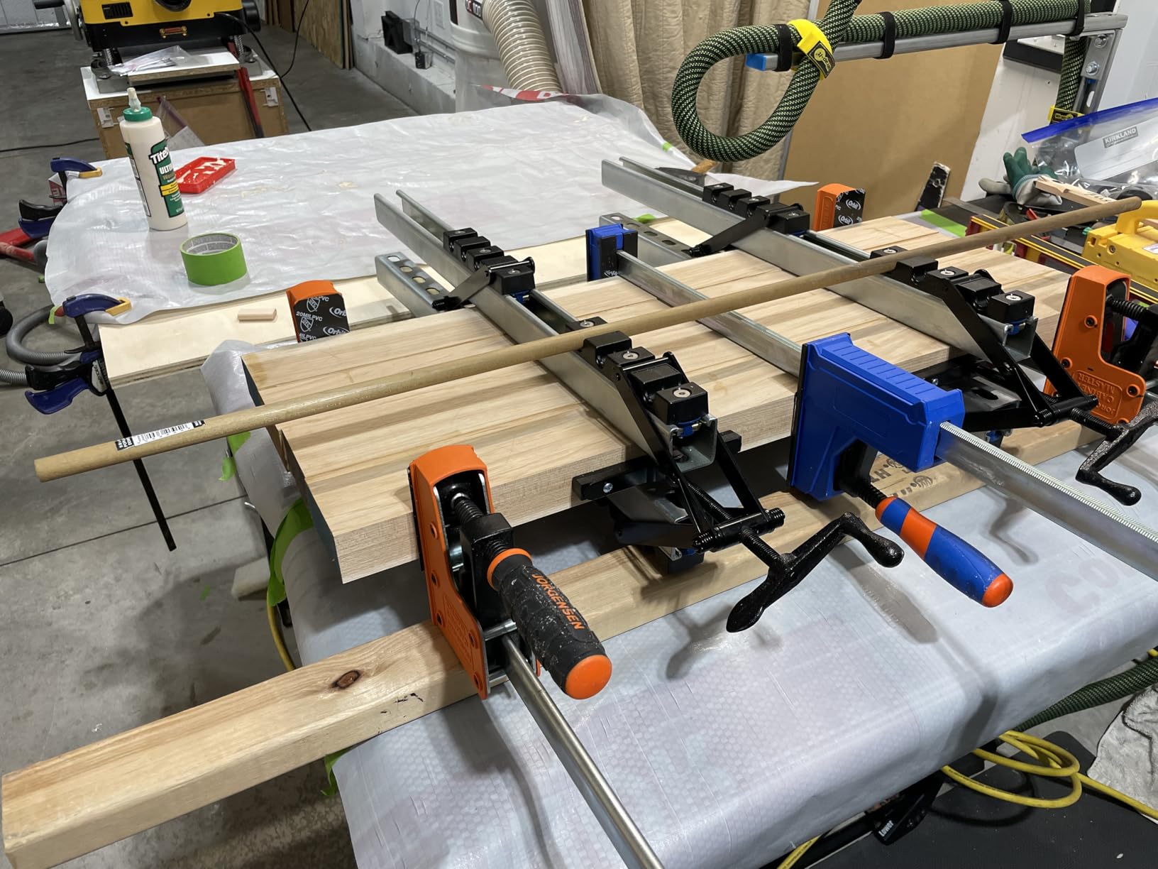 Peachtree Woodworking Supply 2 Pack of 4 Way Pressure Clamps - Clamping Panels From All Four Directions customer photo 1