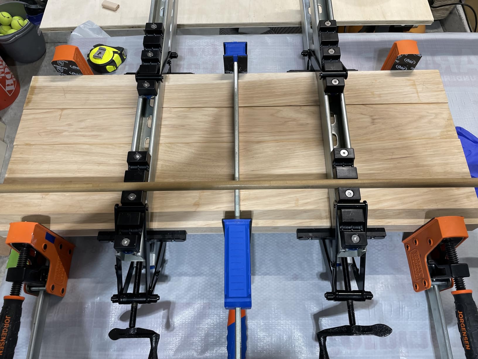Peachtree Woodworking Supply 2 Pack of 4 Way Pressure Clamps - Clamping Panels From All Four Directions customer photo 2