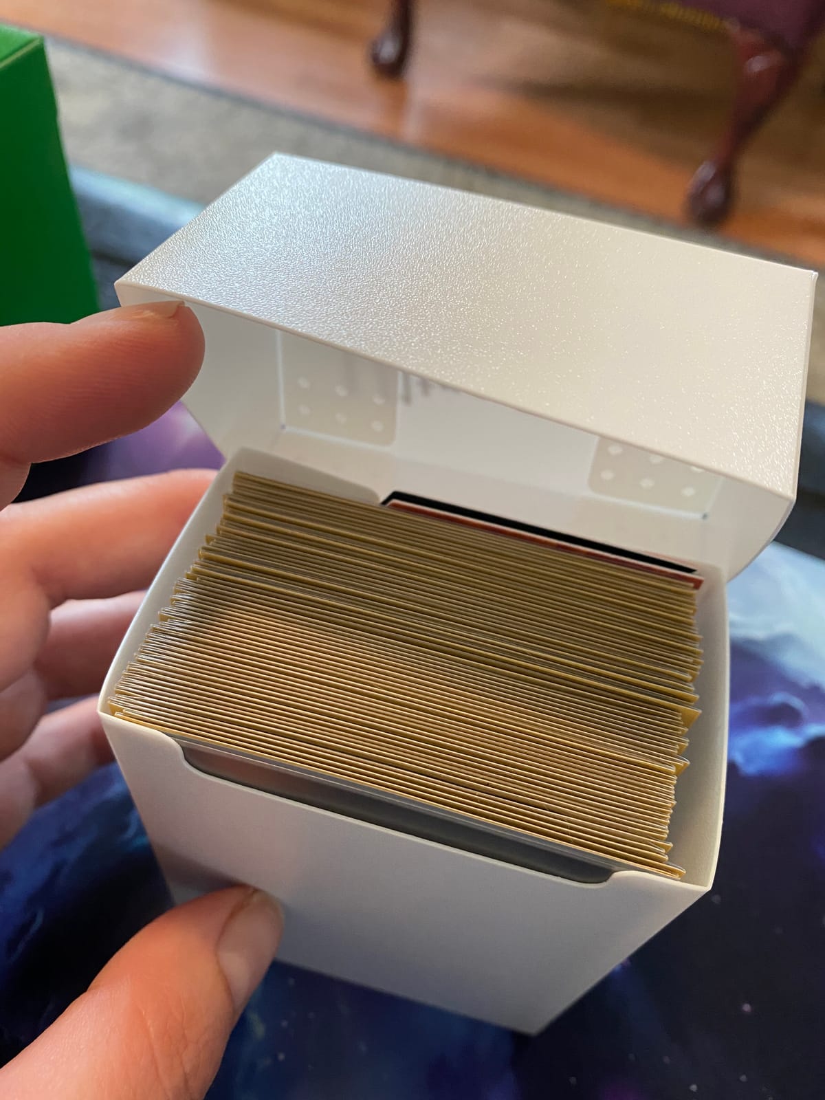Multicolor Deck Box for Trading Cards, MTG & Pokémon, 5 Pack | Archival-Safe Polypropylene Material, Holds Up To 80 Sleeved Cards, Self-Locking Lid, Compact Deck Organization customer photo 2
