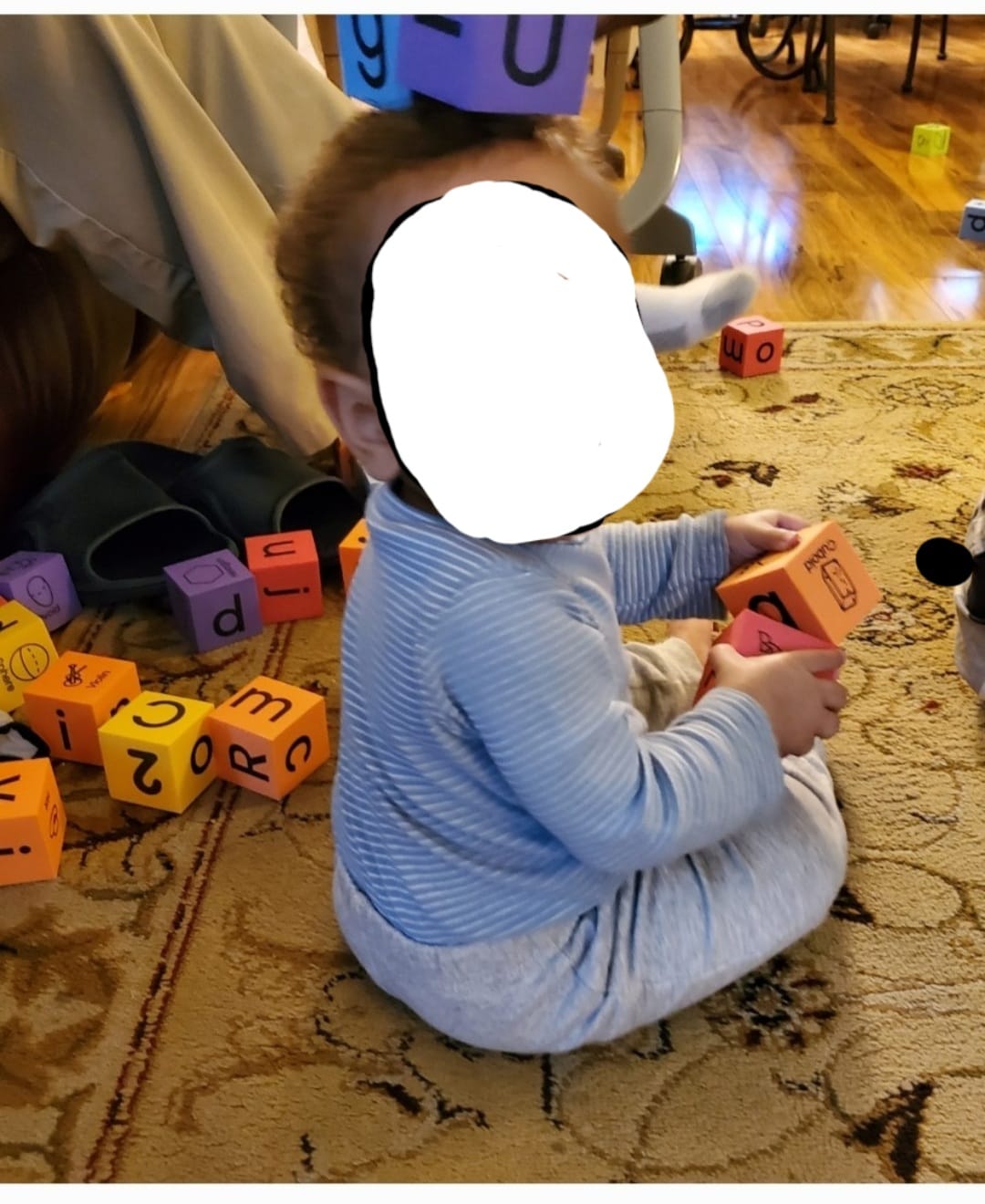 BOHS Foam Blocks for Kids, 30-Piece ABC with Uppercase, Lowercase, Shapes | Numbers, words & pictures; Quiet & lightweight; Floats in water,clings to wet tile;6-sided printing;Stacking for motor skills customer photo 2