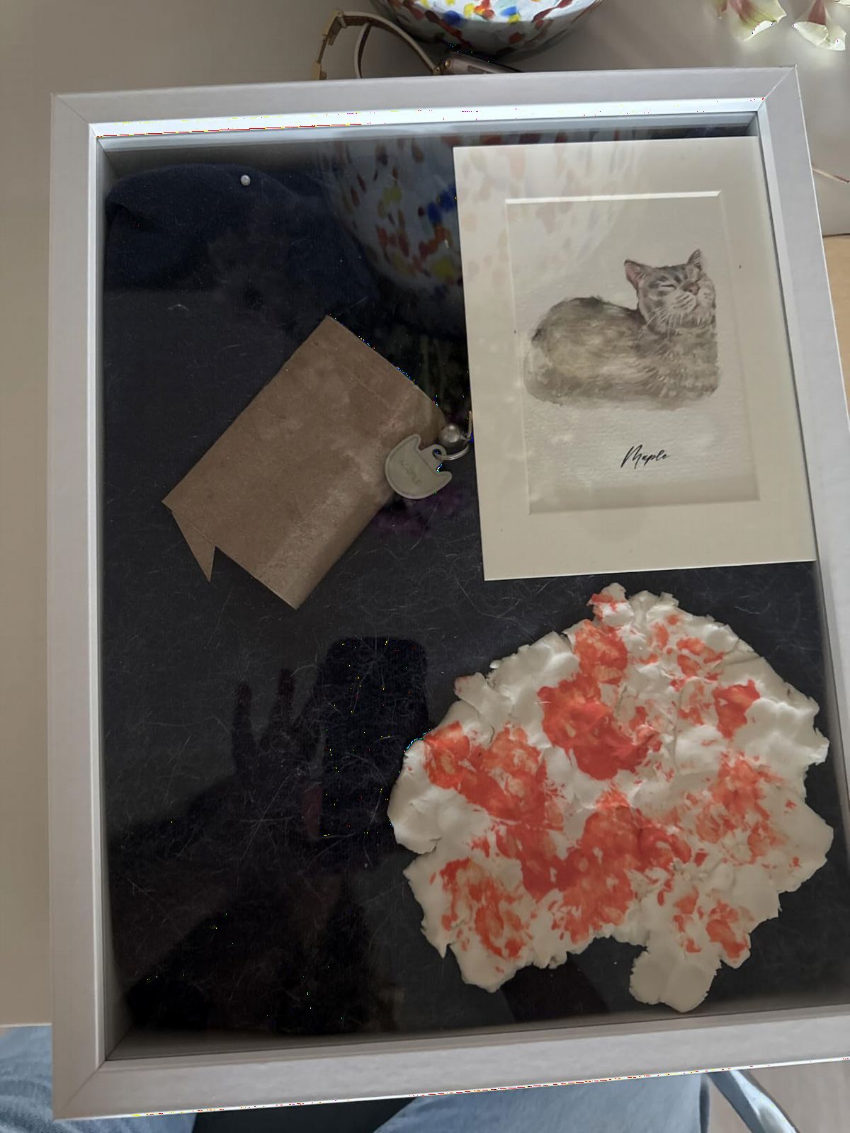 Americanflat 11x14 Shadow Box Frame with Shatter-Resistant Glass - Silhouette Collection - Large Shadow Box Display Case for Tabletop and Wall Display - Black with Soft Felt Back customer photo 1