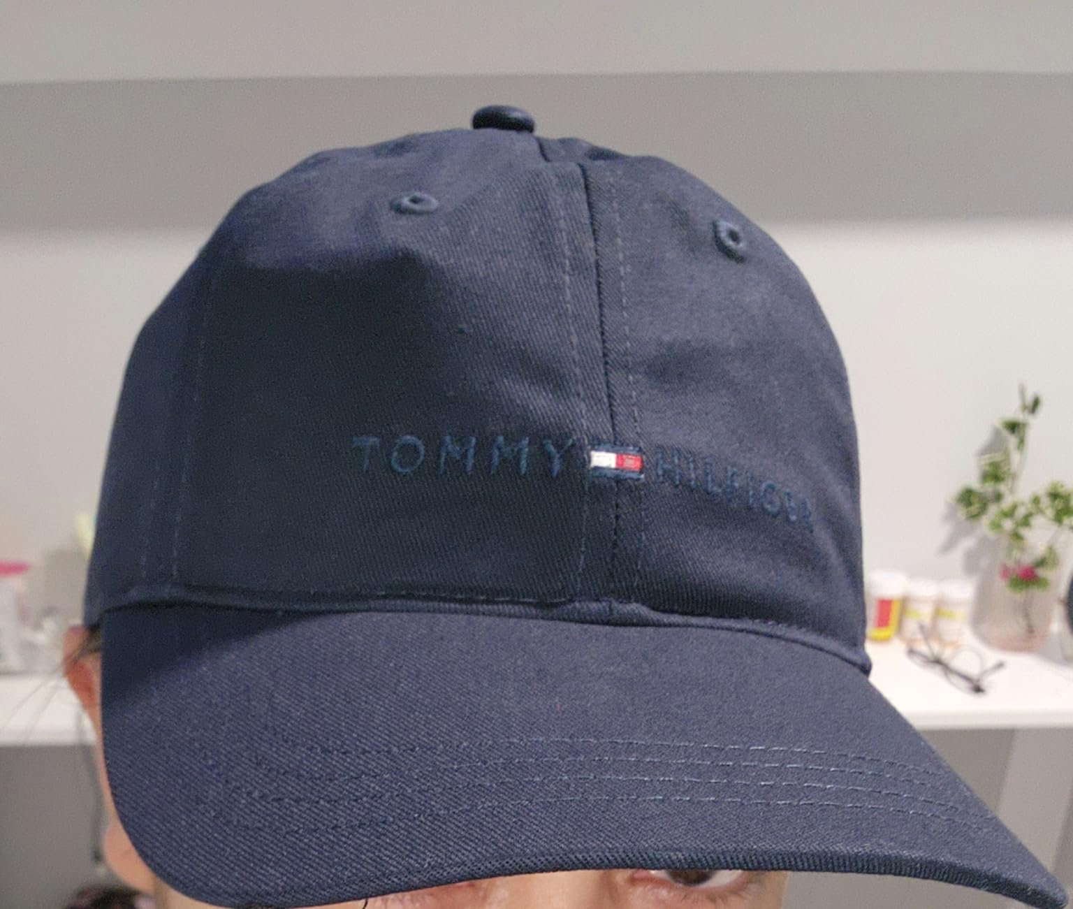 Tommy Hilfiger Men's Cotton Logo Adjustable Baseball Cap customer photo 1