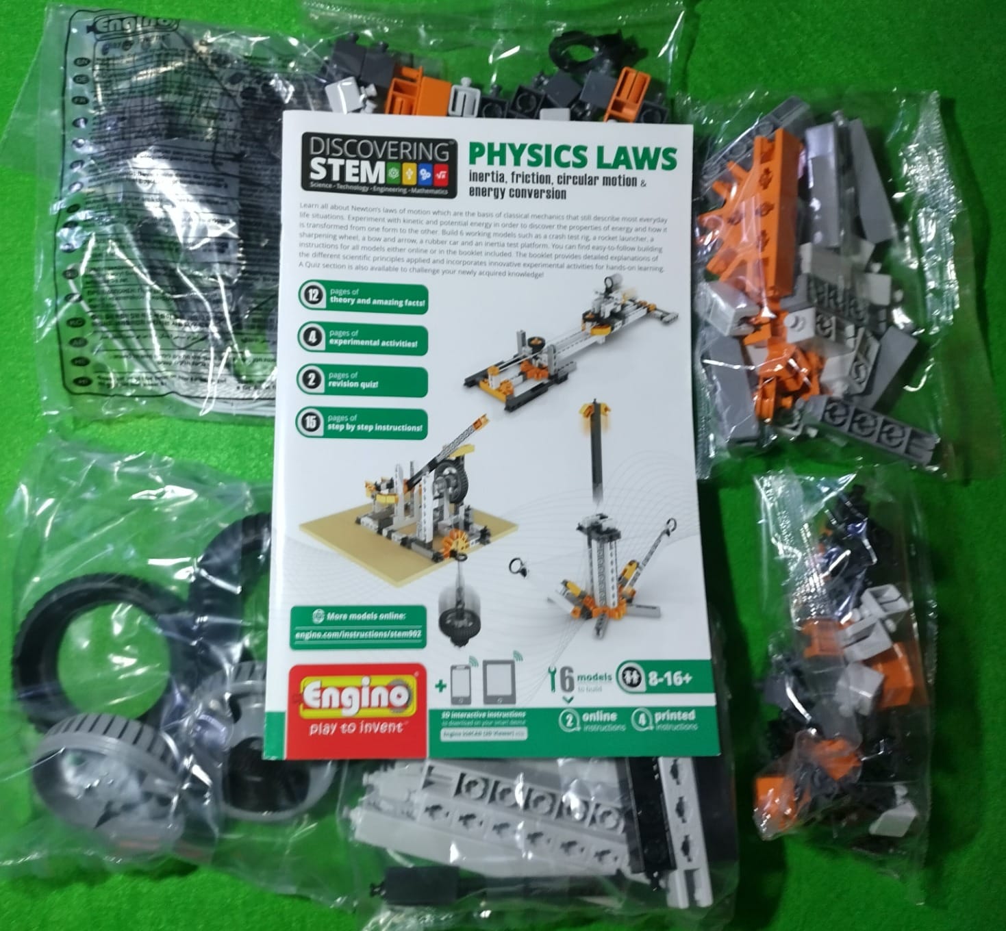Engino STEM Toys, Physics Laws: Inertia, Friction & Circular Motion, Engineering Kit for Kids 9+, Creative STEM Projects, Gifts for Boys & Girls, Building Toys (6 Model Options) customer photo 1