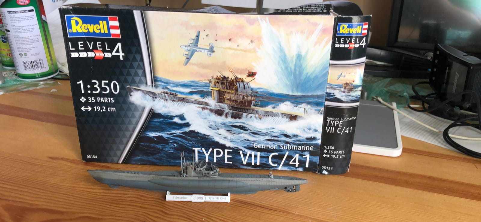 Revell RV05154 German Submarine Type VII C/41 1:350 Plastic Model Kit customer photo 2