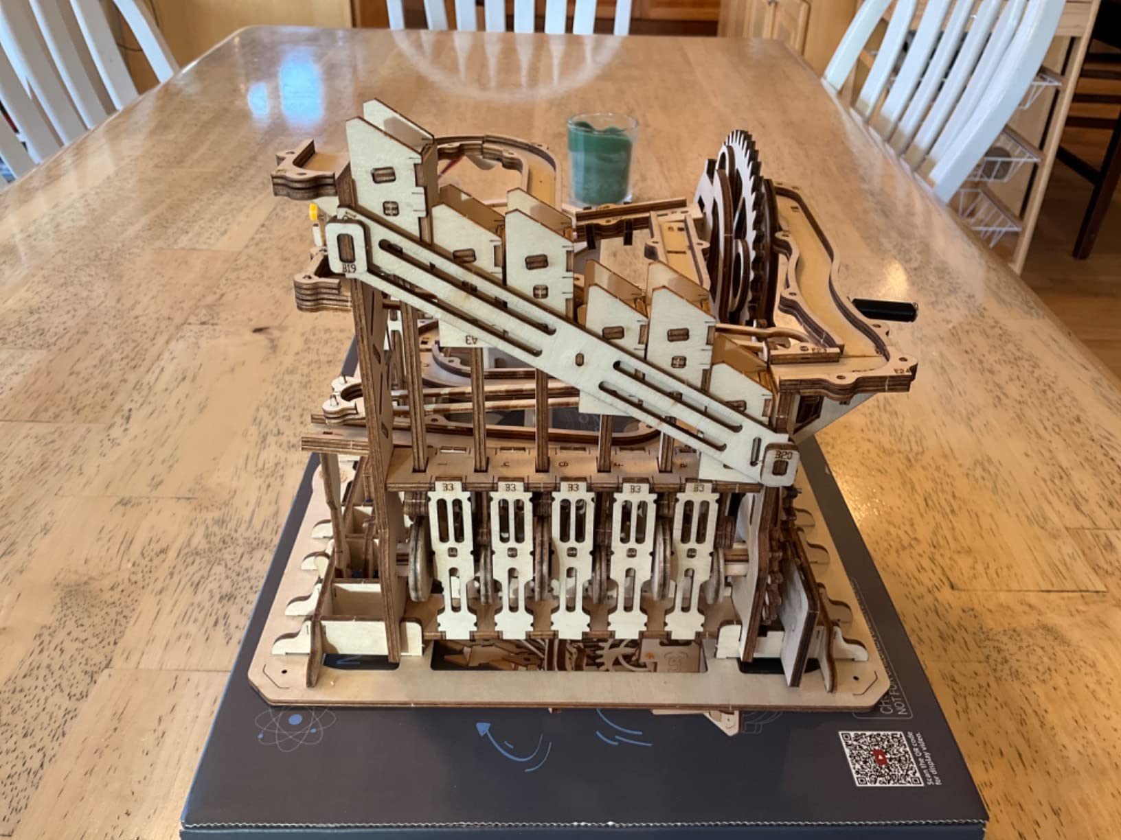 ROKR 3D Wooden Puzzles Marble Run Set - Mechanical Model Kit for Adults DIY Roller Coaster (Marble Parkour) customer photo 1