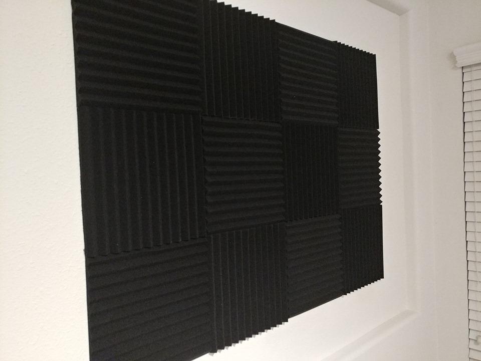 52 Pack Acoustic Foam Panel Wedge Studio Soundproofing Wall Tiles 12