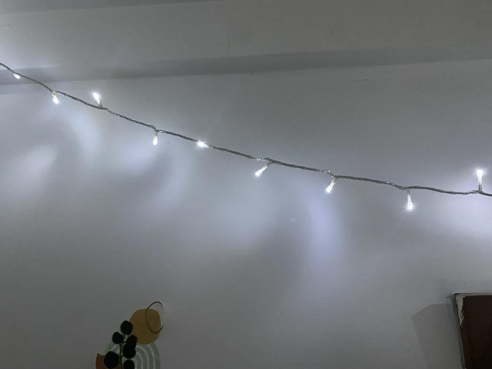 JMEXSUSS 100 LED String Lights Indoor Bedroom Warm White Christmas Lights | 8 Modes Plug in Classroom Lights, 33 ft Connectable Room Fairy Twinkle Light Outdoor for Mirror Room Home Garden Xmas Tree customer photo 2