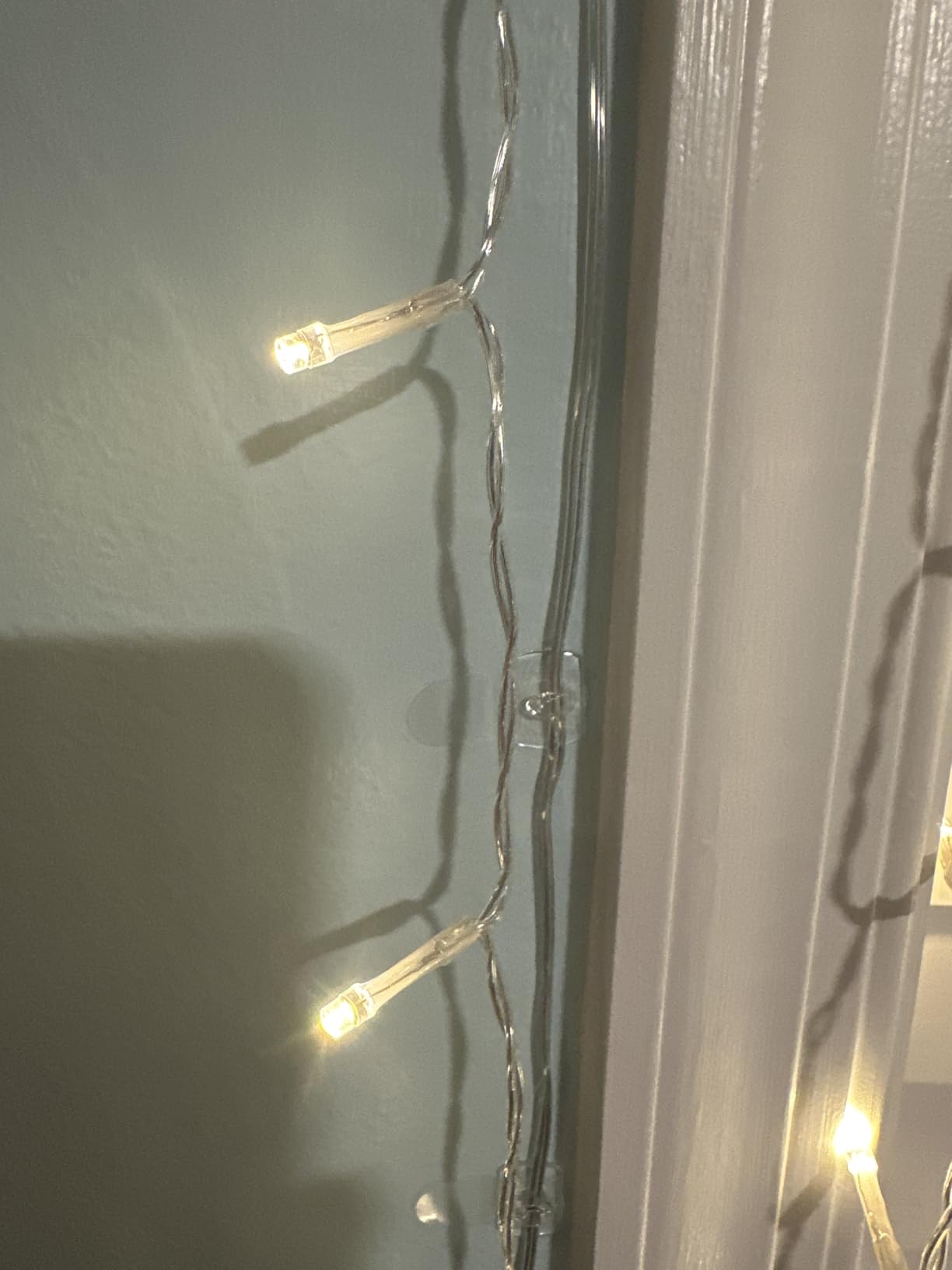 JMEXSUSS 300 LED Remote Control Curtain Lights, Plug in Fairy Curtain Lights Outdoor, Window Wall Hanging String Lights for Bedroom Indoor Dorm Backdrop Wedding Party Patio Christmas Decor, Warm White customer photo 1