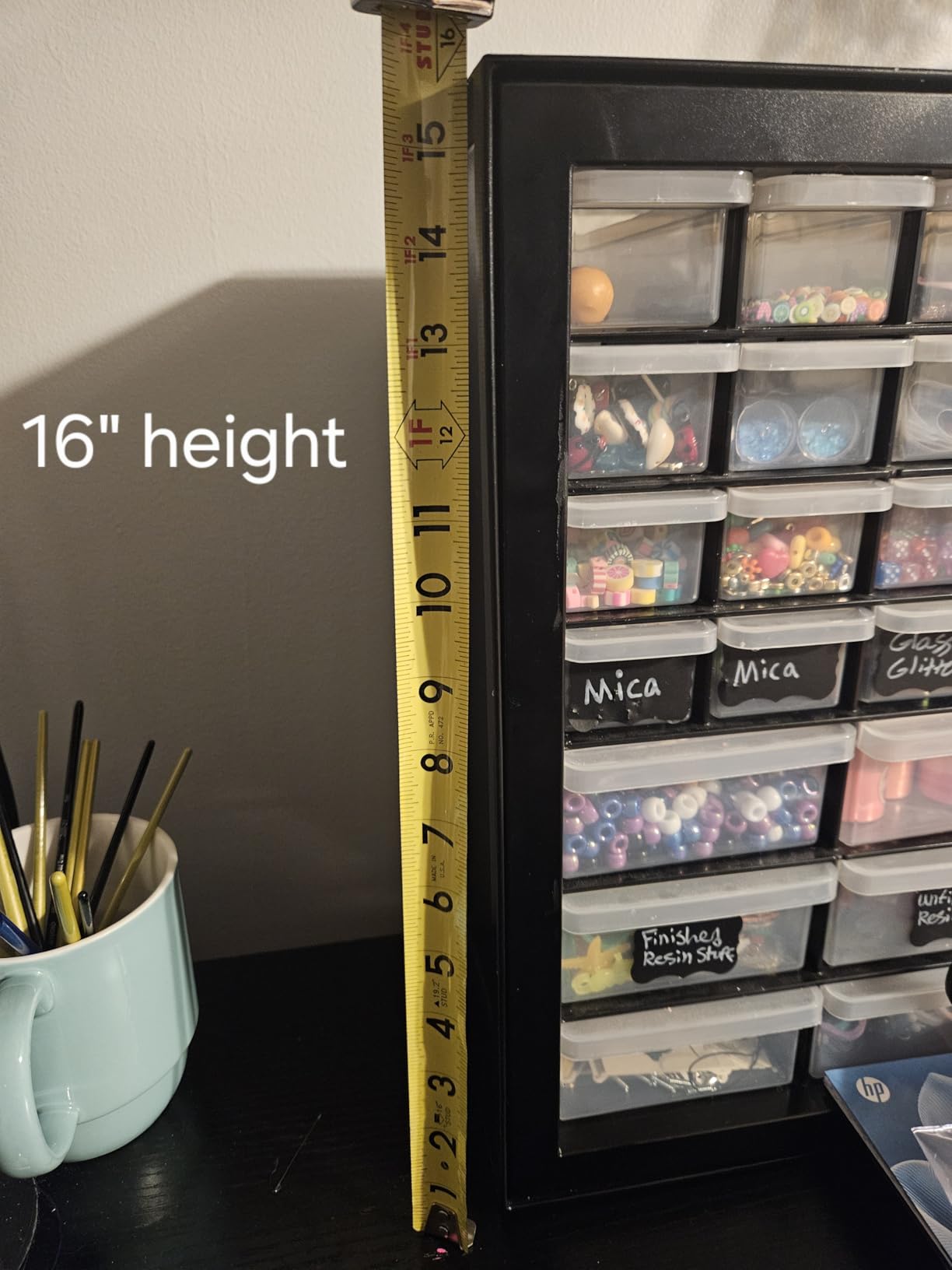 IRIS USA 44-Drawer Small Parts Storage Cabinet, Made in USA, Black customer photo 2
